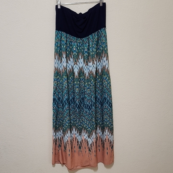 Elegant Multicolor Maxi Skirt - Picture 6 of 8